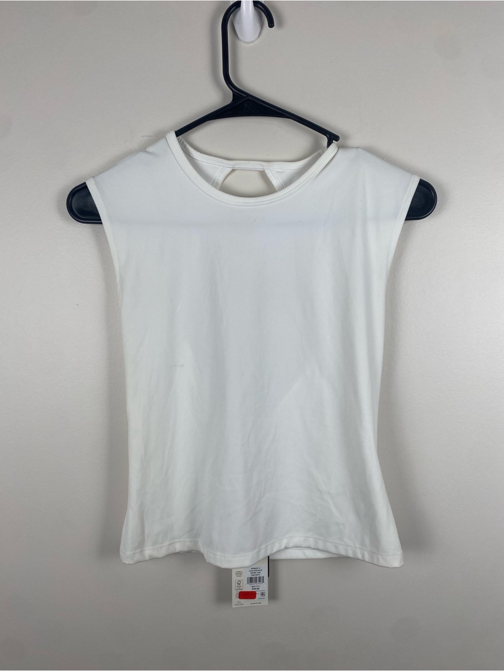 NWT Calia Open Back White Inspire Tank Small